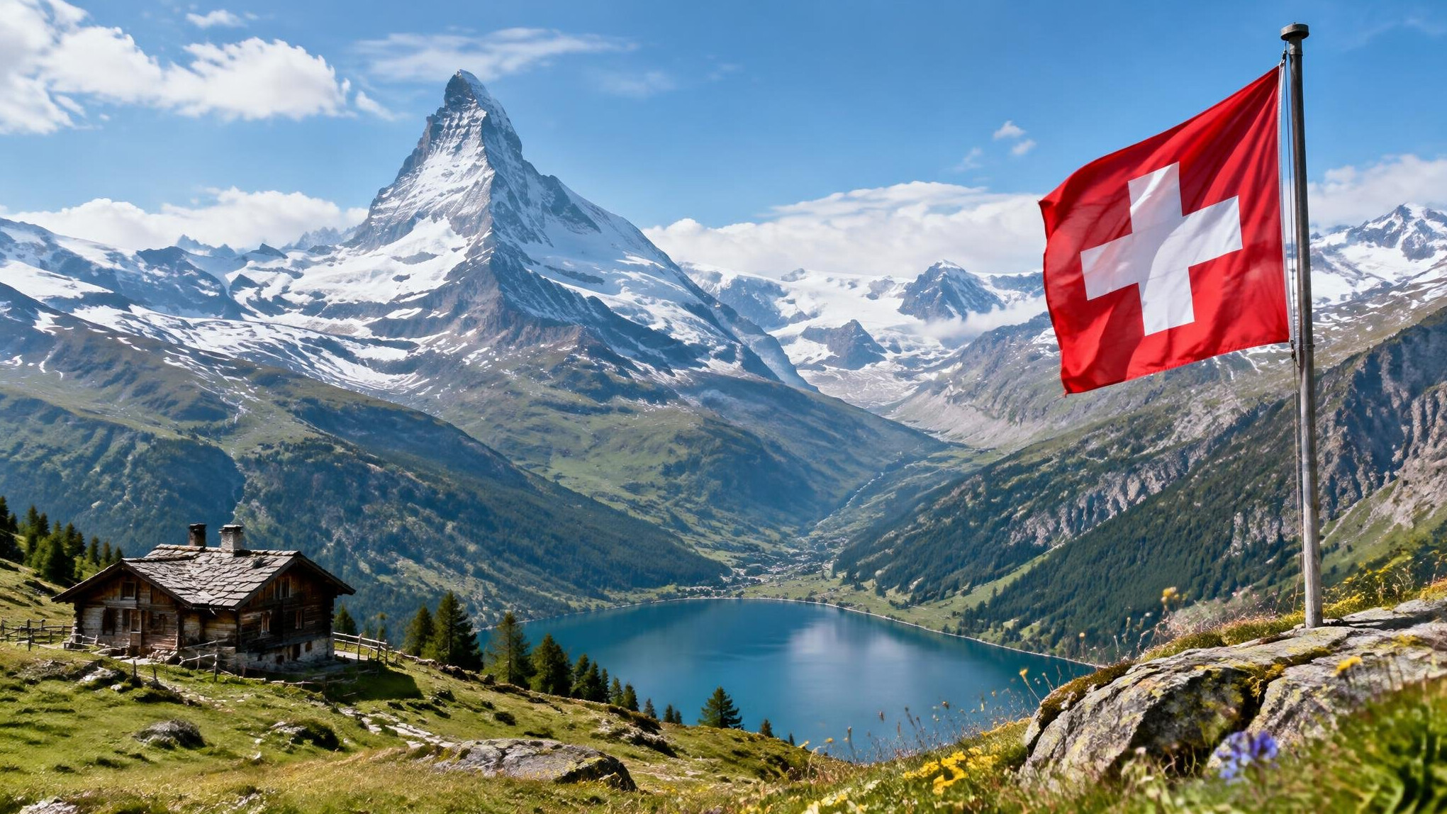 swiss alps landscape
