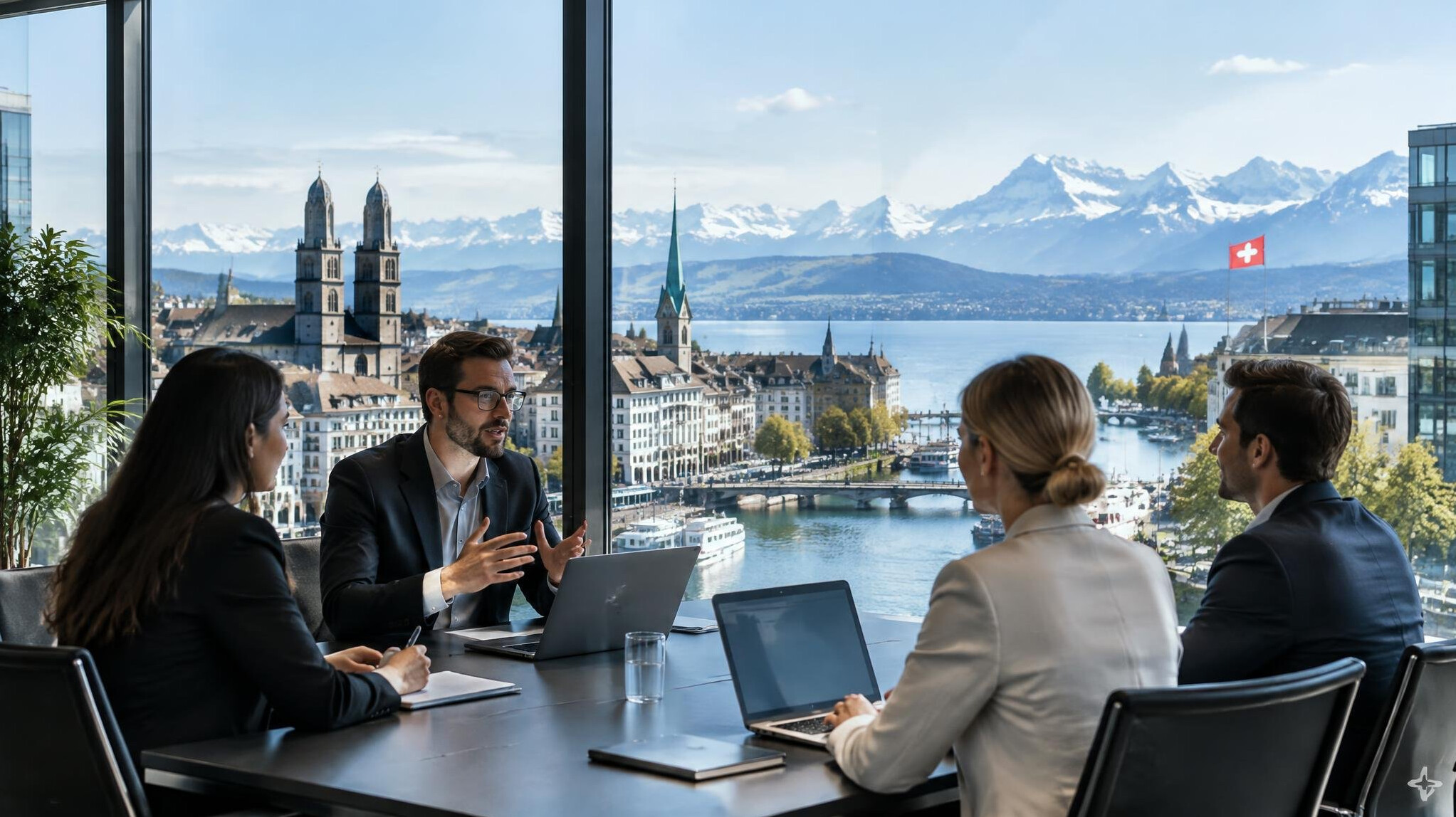 modern swiss city