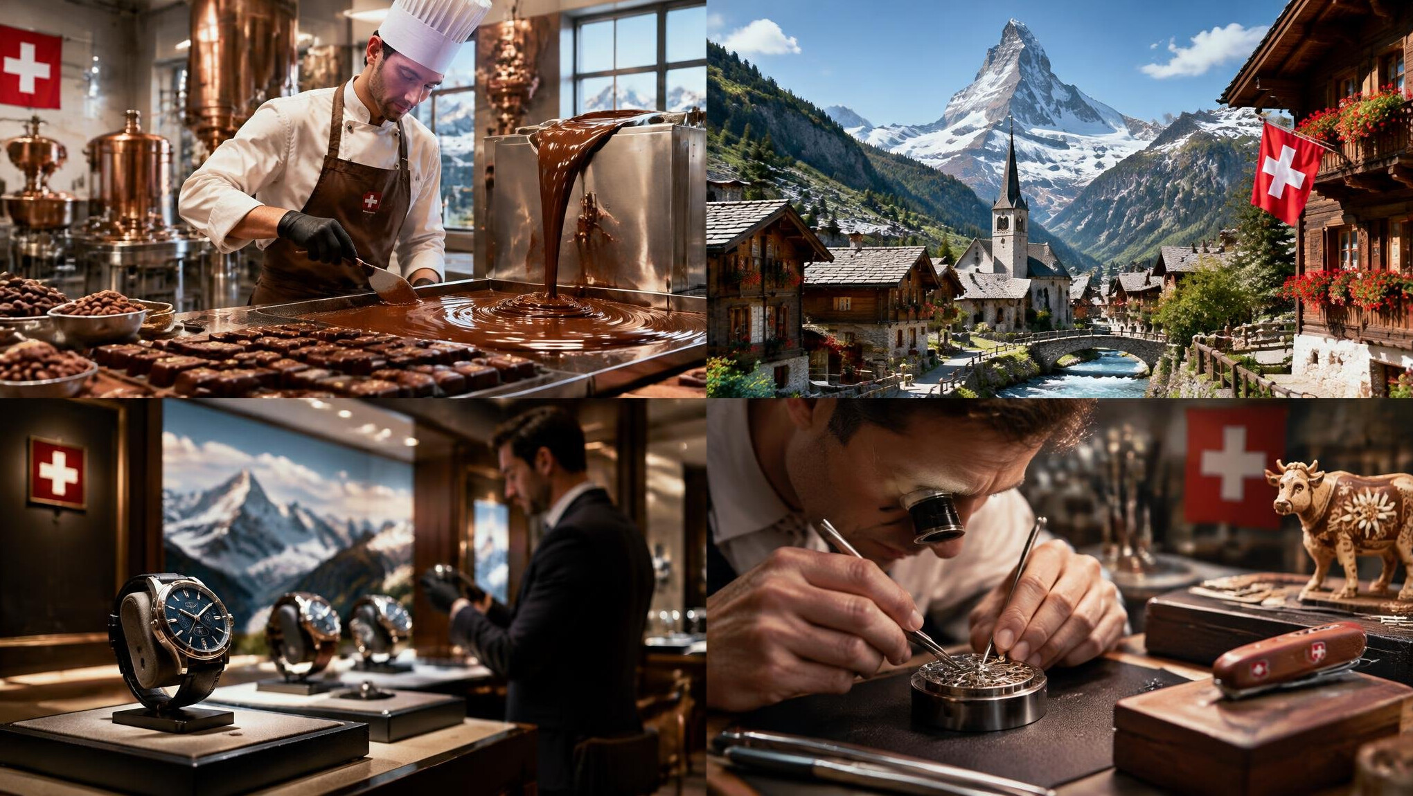 luxury swiss chocolate factory